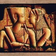King Tutankhamun And His Wife.